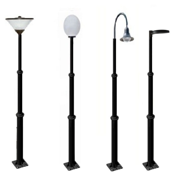 Colonne  4 mètres Aluminium Télescopique noire - TRANSPORT FACILE