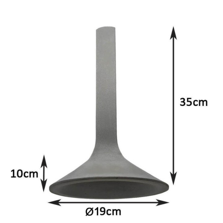 Lampe Suspendue en Béton Gris E14 | Design Industriel et Élégant