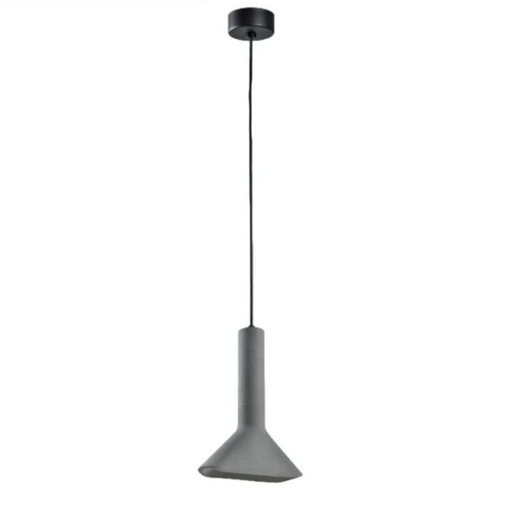 Lampe Suspendue Ovale en Béton | Design Industriel et Élégant -E14