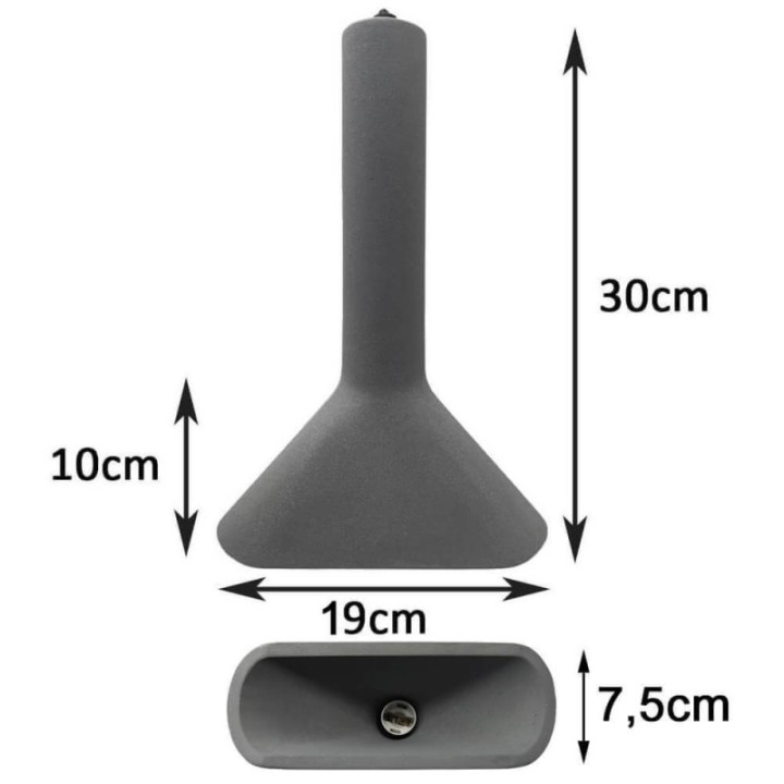 Lampe Suspendue Ovale en Béton | Design Industriel et Élégant -E14