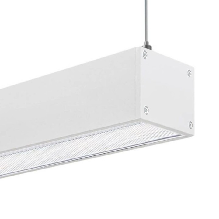 Lampe Linéaire LED 72W 2m Blanc | UGR17 | Installation en Suspension