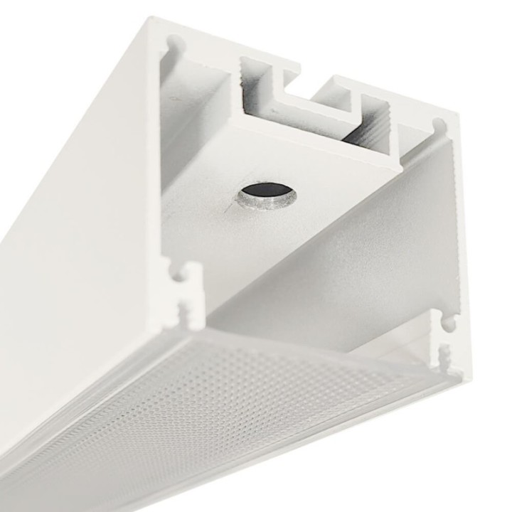 Lampe Linéaire LED 72W 2m Blanc | UGR17 | Installation en Suspension