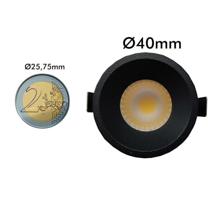Mini spot LED 5 Watts - Noir - balisage - UGR13