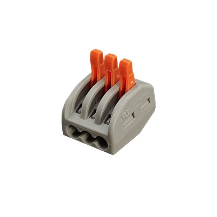 Connecteur Rapide - 3 entrées pour câble électrique - 0.08-4mm²