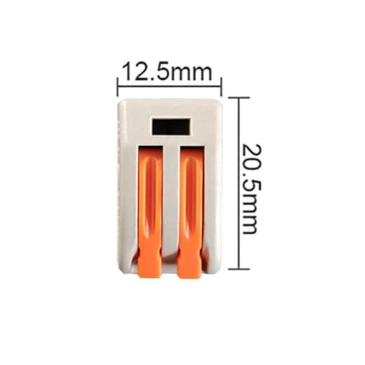 Connecteur Rapide - 2 entrées - pour câble électrique - 0.08-4mm²