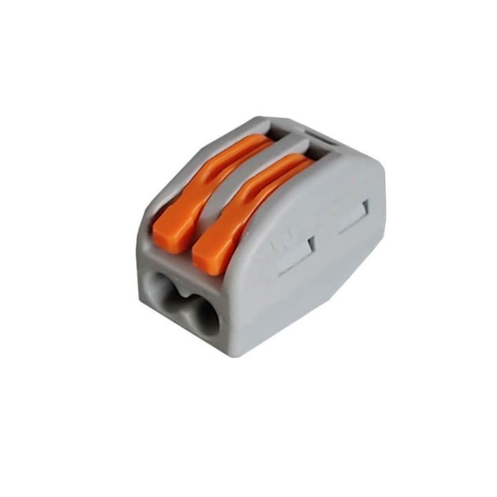 Connecteur Rapide - 2 entrées - pour câble électrique - 0.08-4mm²