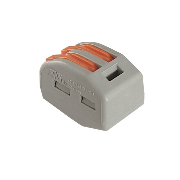 Connecteur Rapide - 2 entrées - pour câble électrique - 0.08-4mm²