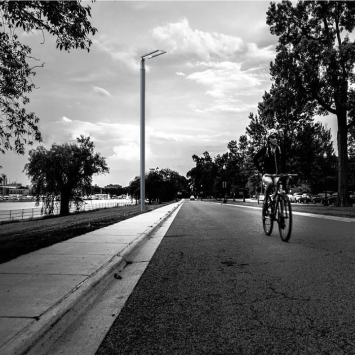 Réverbère LED 150W – Puce Bridgelux – 150lm/W – IP66