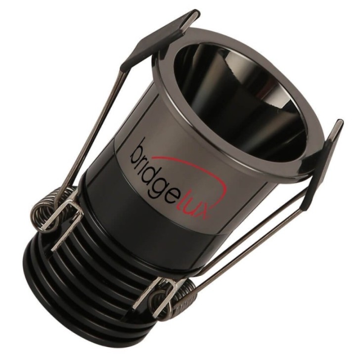 Mini spot LED 6W Chrome noir - Bridgelux - 40° - UGR11- CCT