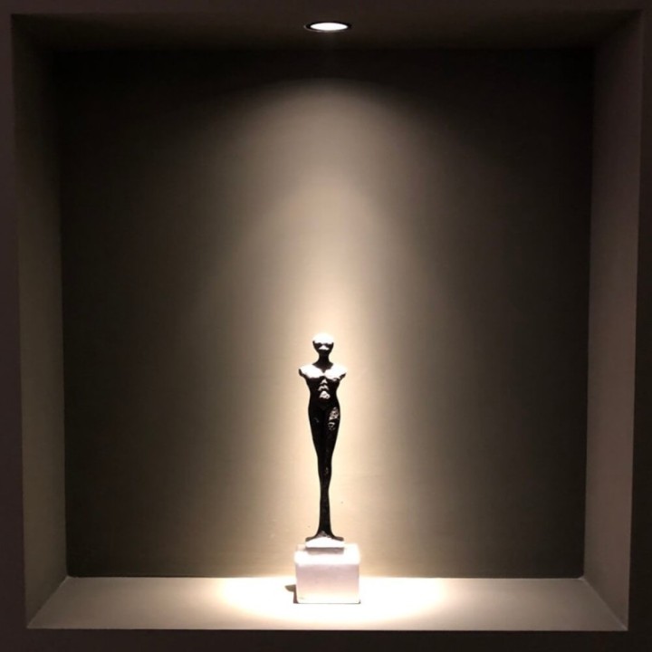 Mini spot LED 6W Chrome noir - Bridgelux - 40° - UGR11- CCT