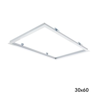 Cadre Encastré pour Panneaux LED 30x60 cm | Installation Rapide & Finition Discrète
