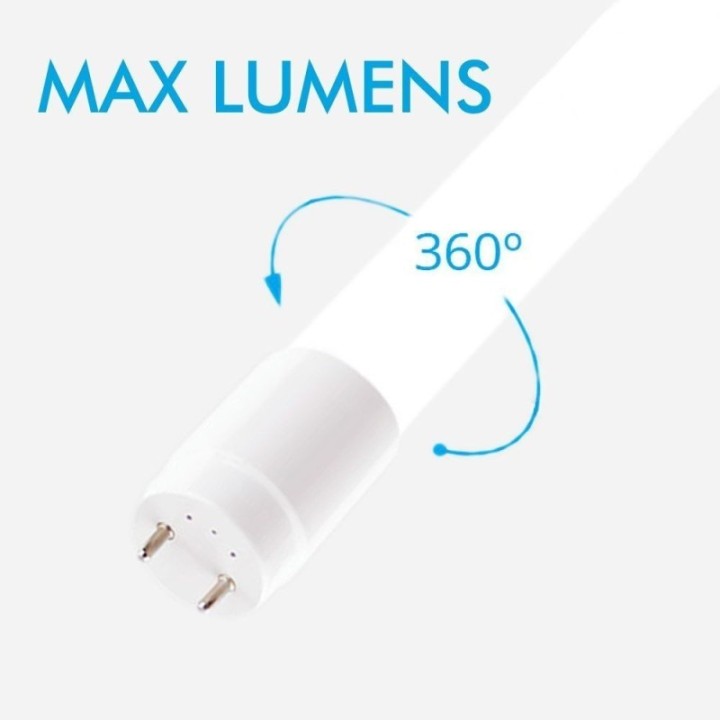 Packs de 10 Tubes LED 25W 150cm T8 Verre – Ultra lumineux 4250Lm, 170 lm/W