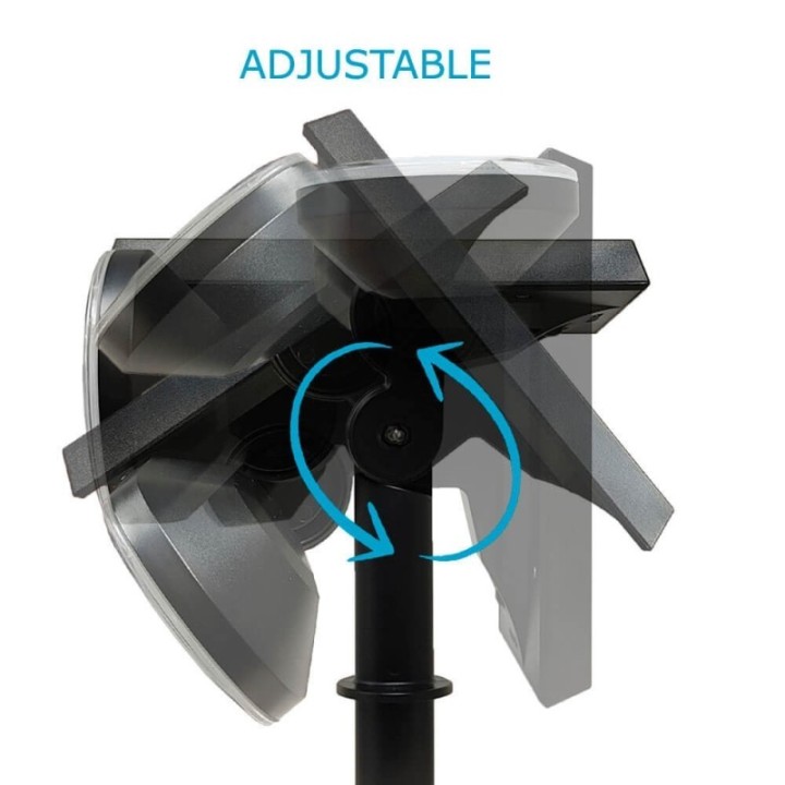 Lampe solaire de jardin 4500K orientable 360° – Détecteur de mouvement – Éclairage extérieur autonome