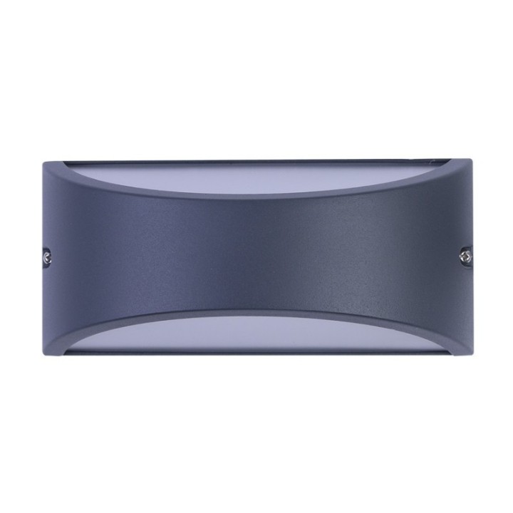 Applique murale LED noire IP54 – Aluminium & verre – Douille E27 – Intérieure & extérieure