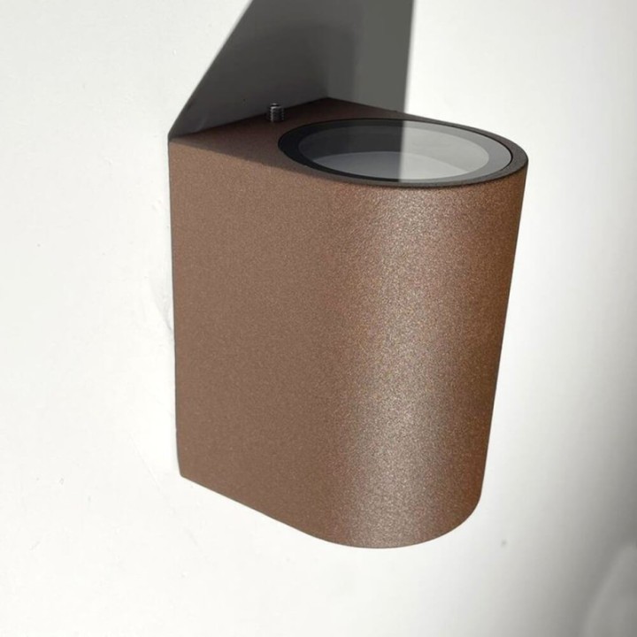 Applique murale LED marron - IP65 – GU10 – faisceau unique –