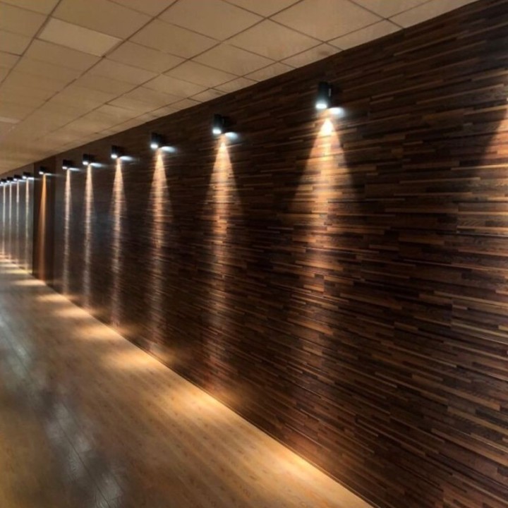 Applique murale LED extérieure IP65 – Aluminium et verre – Douille GU10