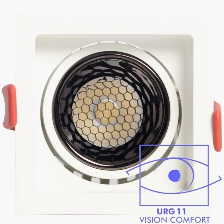 Spot LED carré Blanc 5W - 8W -12W  - ajustable - CCT- CRI+92