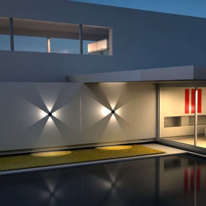 Applique murale LED 12W – Éclairage extérieur IP65 moderne