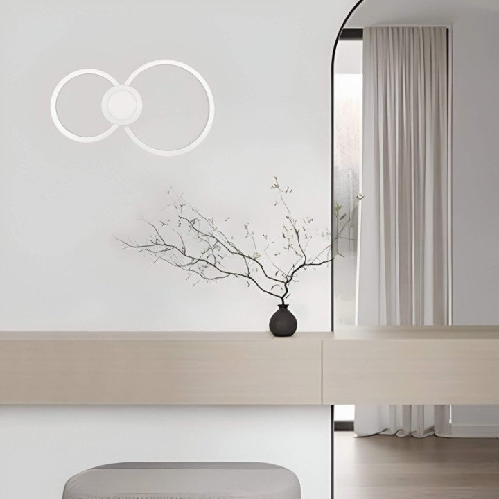 Applique murale moderne blanche 24w