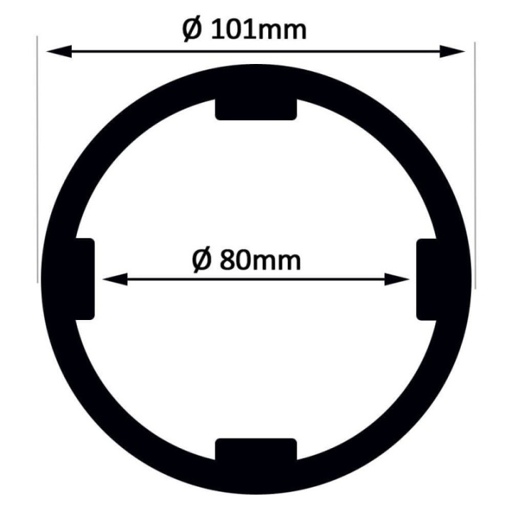 Réverbère LED 10W-100W – Driver Philips – IP65 - Moderne et design
