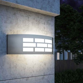 Applique murale LED E27 inox – Éclairage extérieur IP44