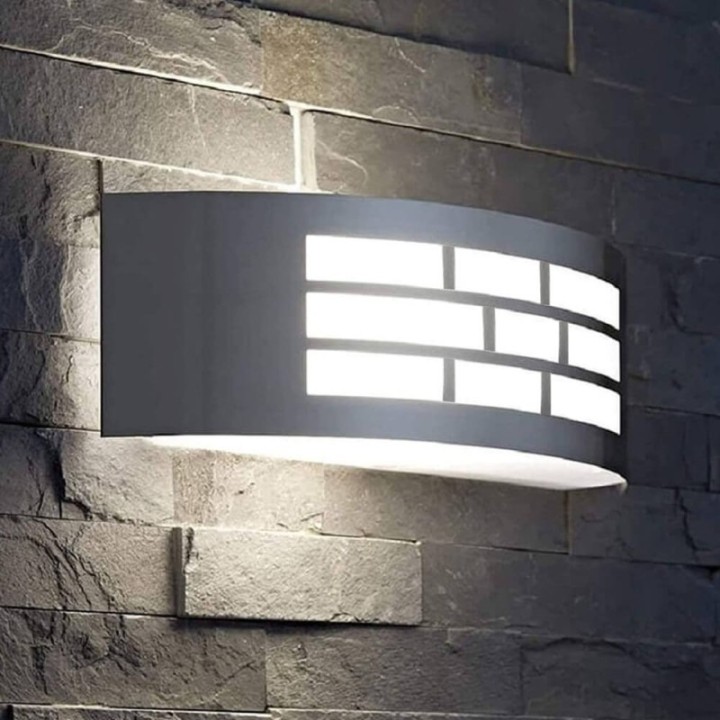 Applique murale LED E27 inox – Éclairage extérieur IP44