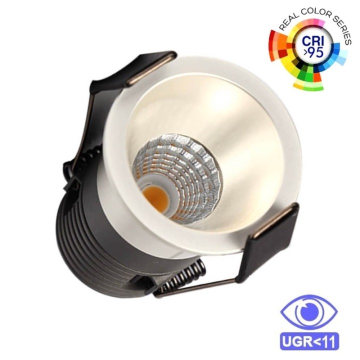 Mini spot LED 5W Chrome - Bridgelux - 40° - UGR11 - CCT