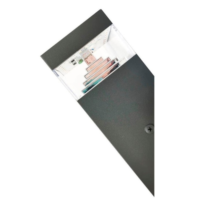 Applique murale LED 8 watts IP44 – Extérieure décorative – Acier et polycarbonate