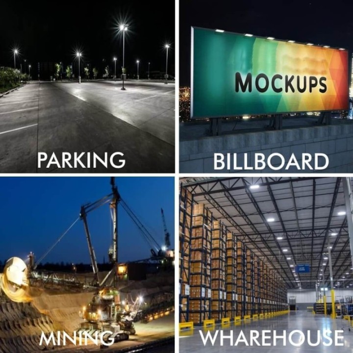 Projecteur LED 100W - Stade et complexe sportifs - Haute luminosité