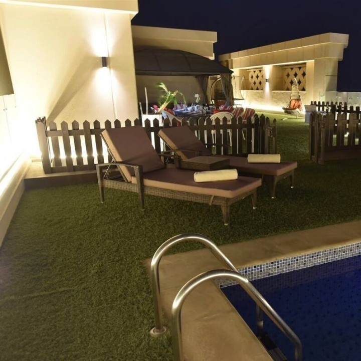 Applique murale LED 12W IP54 – Double éclairage décoratif – Aluminium noir