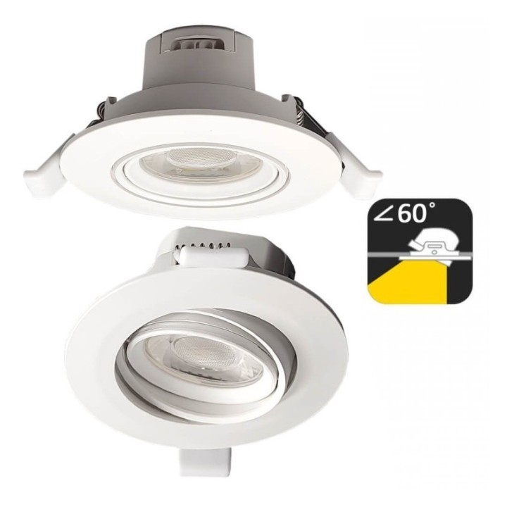 Spot LED encastrable 7W – Réglable – CCT couleur sélectionnable