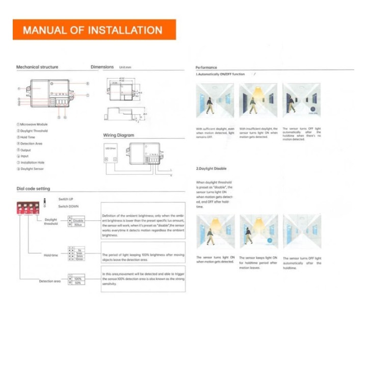 Plafonnier OSRAM CHIP Intérieur à détection