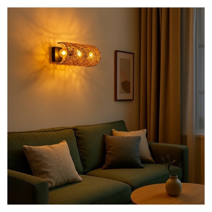 Applique murale LED - Éclairage cosy pour la chambre ou le salon.