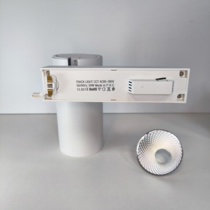 Spot LED rail monophasé 30W - CCT