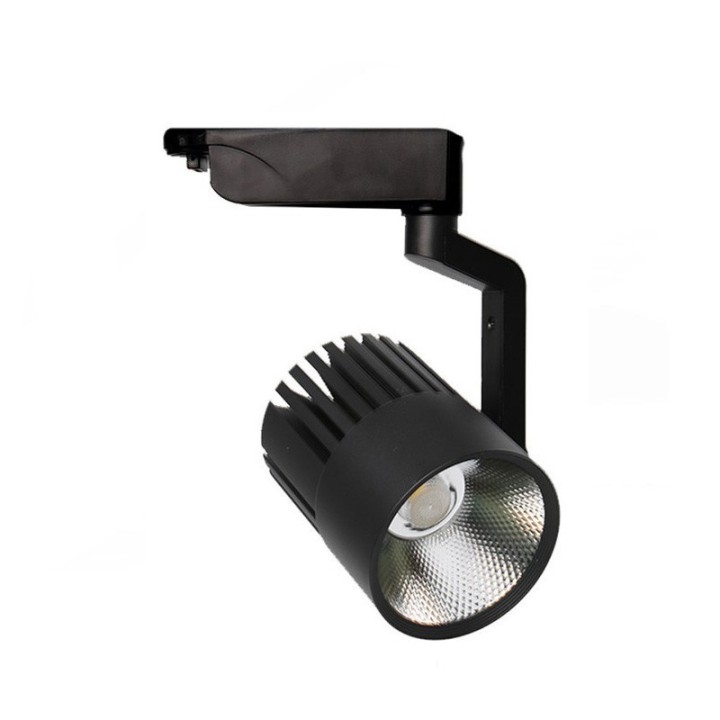 Acheter Spot LED 30W ROMA NOIR pour une voie monophasée - 35°