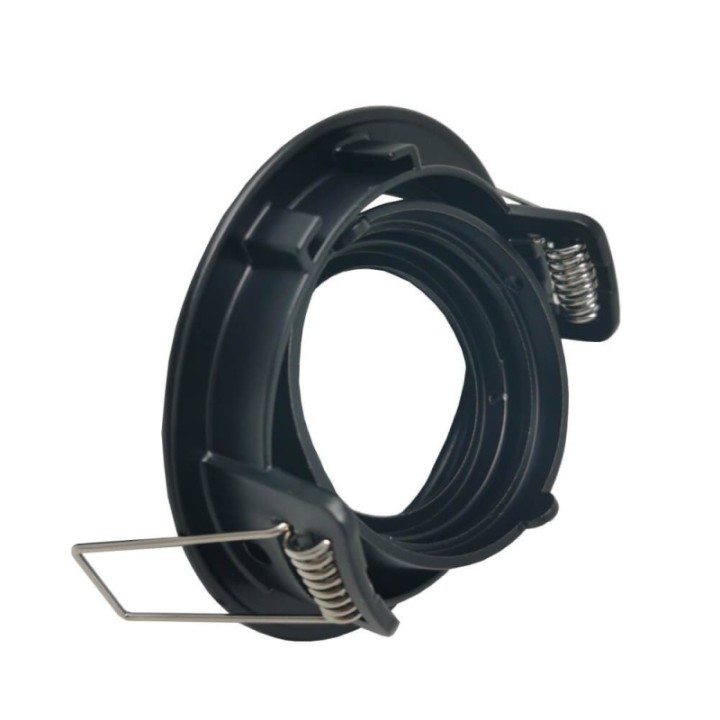 Anneau d'encastrement orientable noir GU10