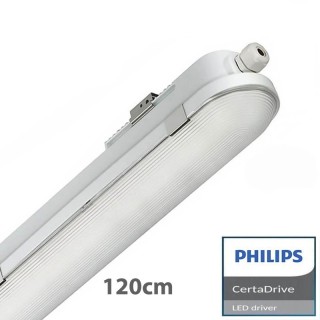 éclairage LED réglette 120 cm étanche extérieur illumination garage atelier entrepôt