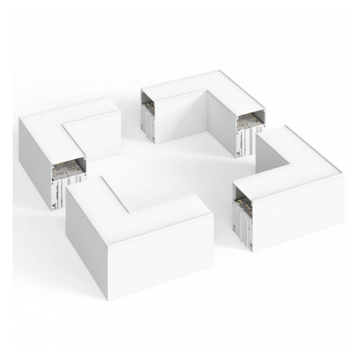 Connecteur LED 90° - 9 Watts Noir pour LuminaiConnecteur LED Blanc 90° – 9W pour Linéaires | Création d’Angles, Carrés et Rectan