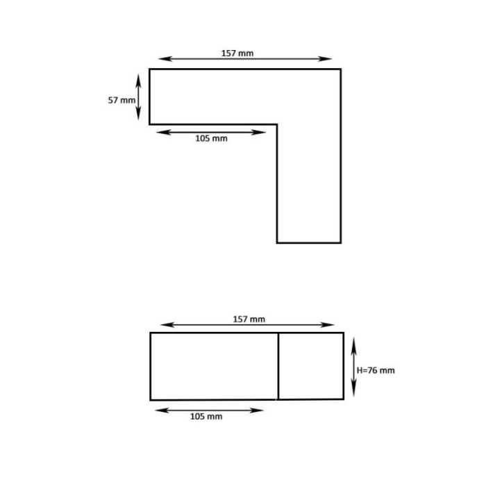 Connecteur LED 90° - 9 Watts Noir pour Luminaires Linéaires – Angles