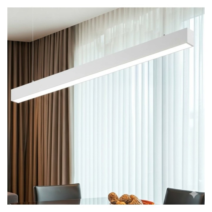 Linéaire LED suspendue blanc 40 Watts 120 cm | Interconnectable | CCT