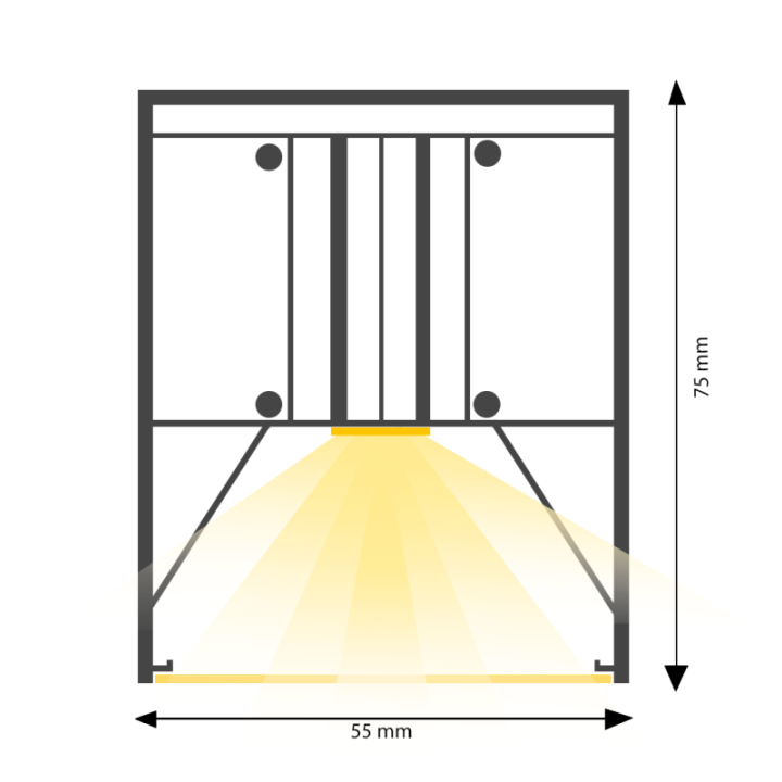 Linéaire LED suspendue blanc 40 Watts 120 cm | Interconnectable | CCT